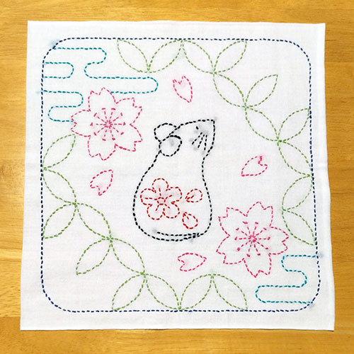 刺し子のふきん