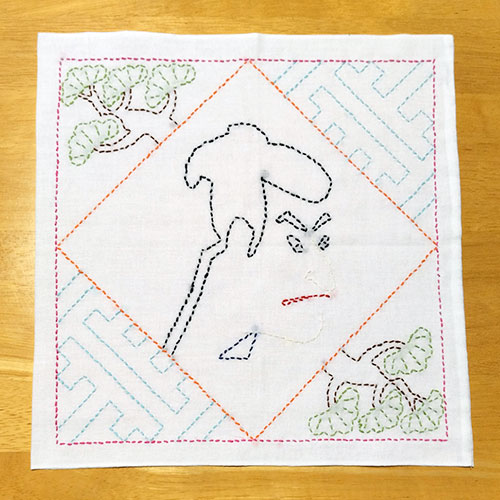 刺し子のふきん